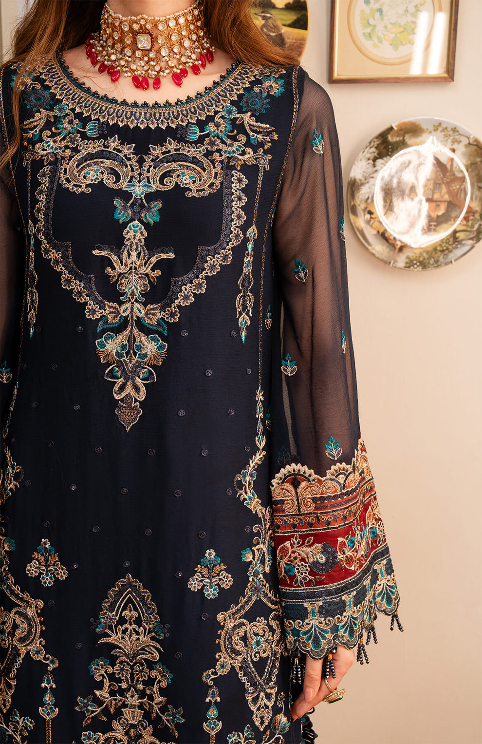 IMROZIA | Noor Jahan Chiffon '24 | Husn I-201 Unstitched