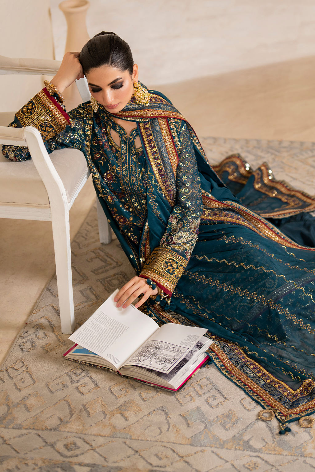 IZNIK | Chinon Chiffon '24 | CC-46 Embroidered Chiffon Unstitched