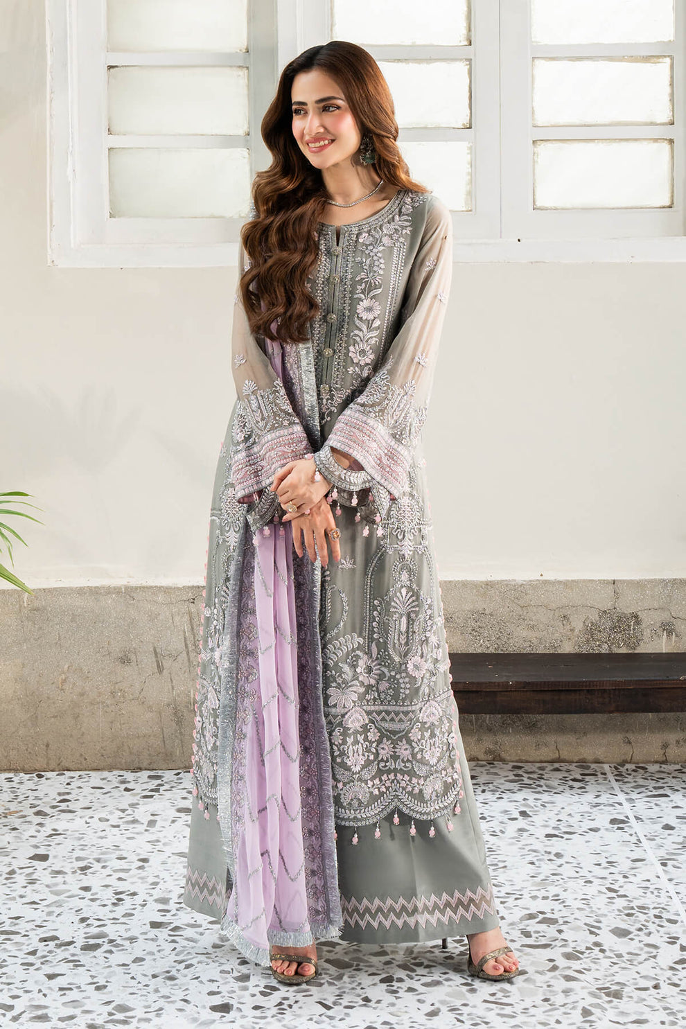 IMROZIA | Noor Jahan Chiffon '24 | Noor I-200 Unstitched