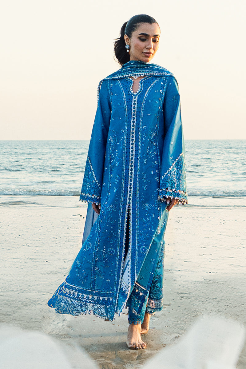 QALAMKAR | Luxury Lawn 2025 | Victoria FK-03 Unstitched