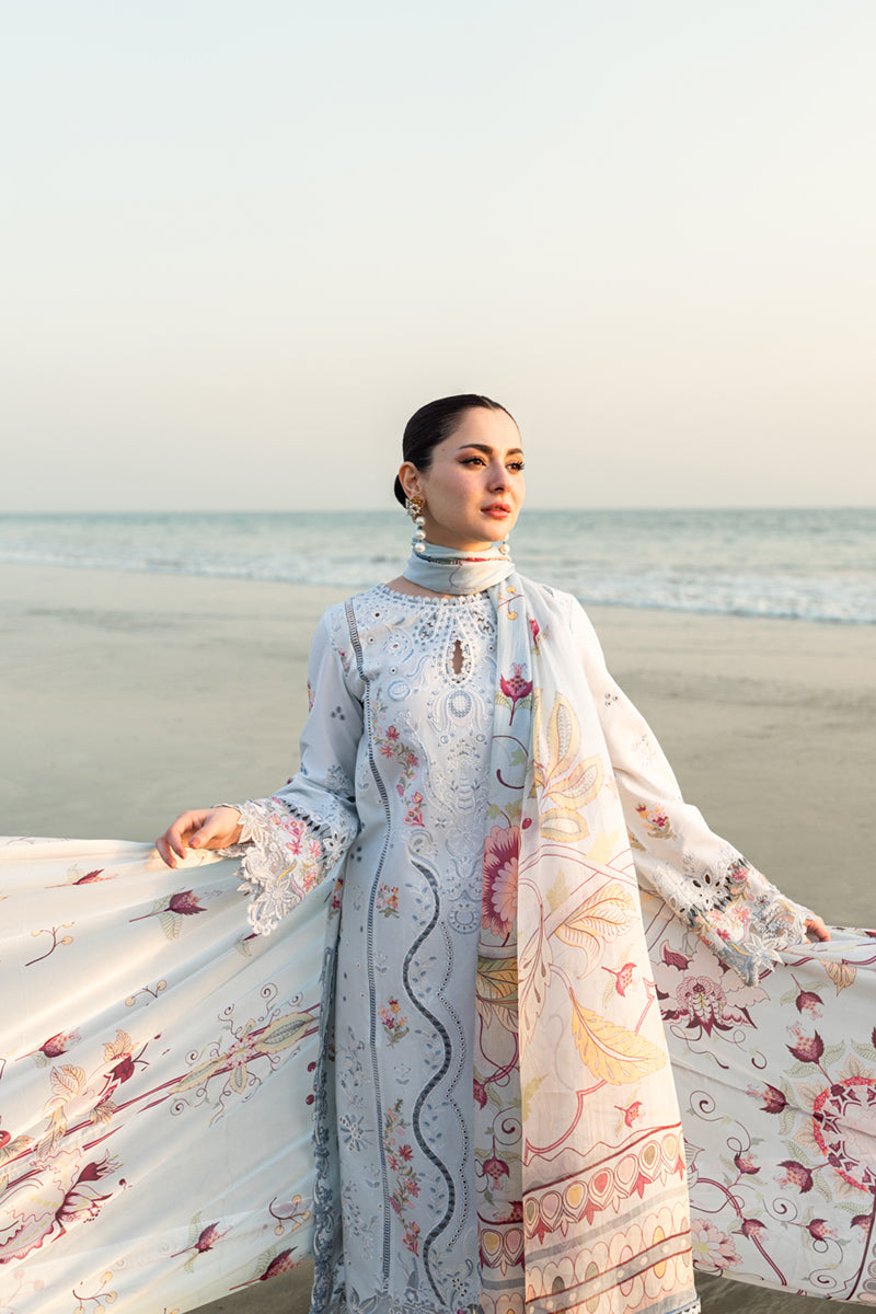 QALAMKAR | Luxury Lawn 2025 | Isabella FK-02 Unstitched