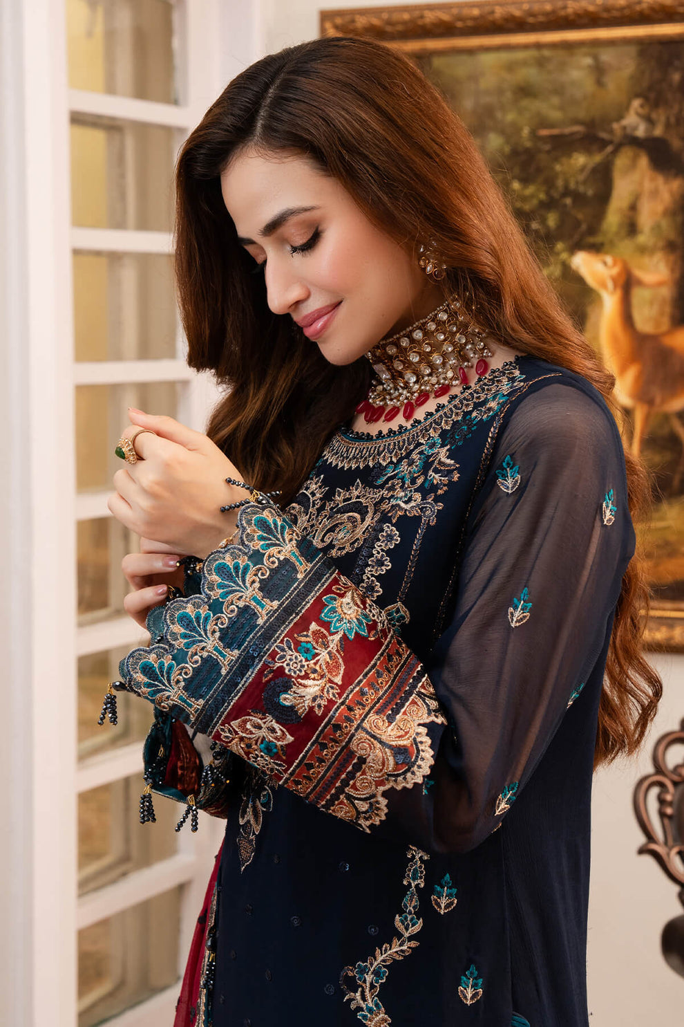 IMROZIA | Noor Jahan Chiffon '24 | Husn I-201 Unstitched