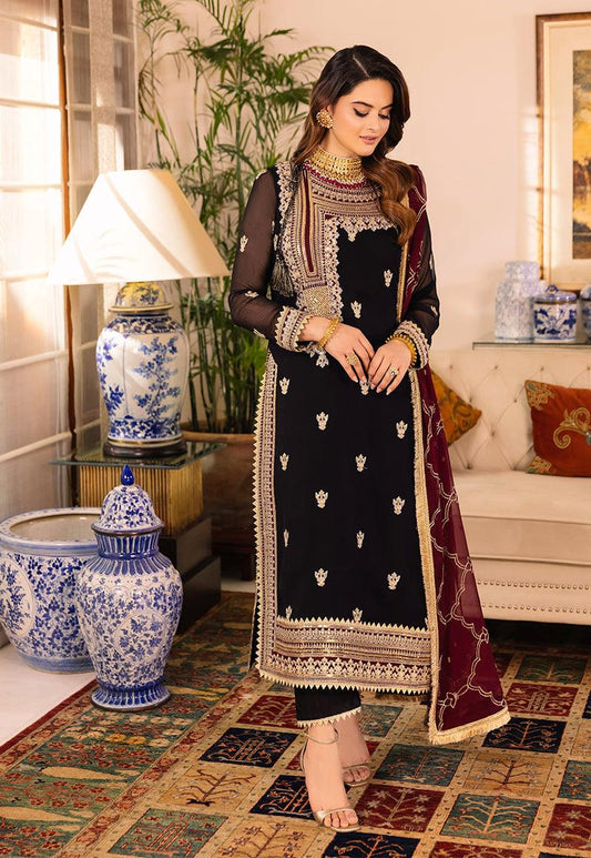 ASIM JOFA | Noorie | AJSM-37 Embroidered Chiffon Unstitched