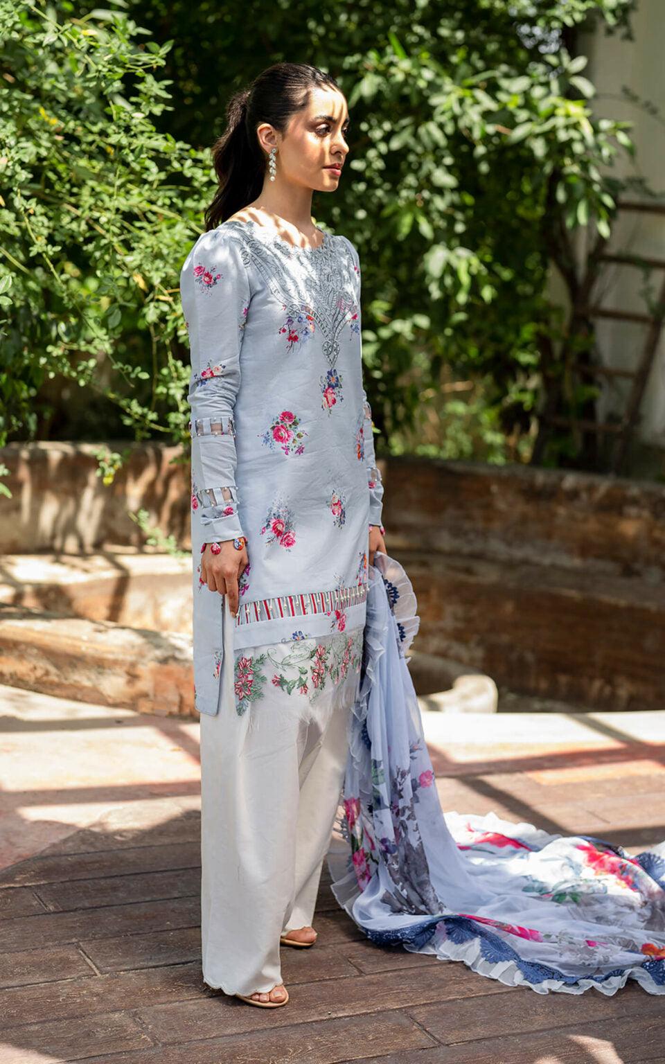 Asifa & Nabeel | Meraki Summer Lawn | Pankh MK-04