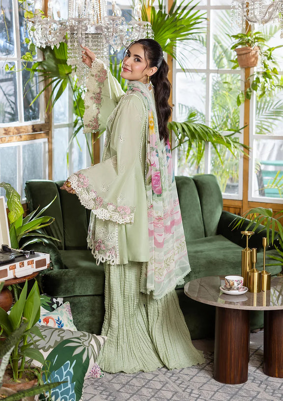 ELAF | E.Craft Luxury Chikankari Lawn 2025 - 5B Matcha