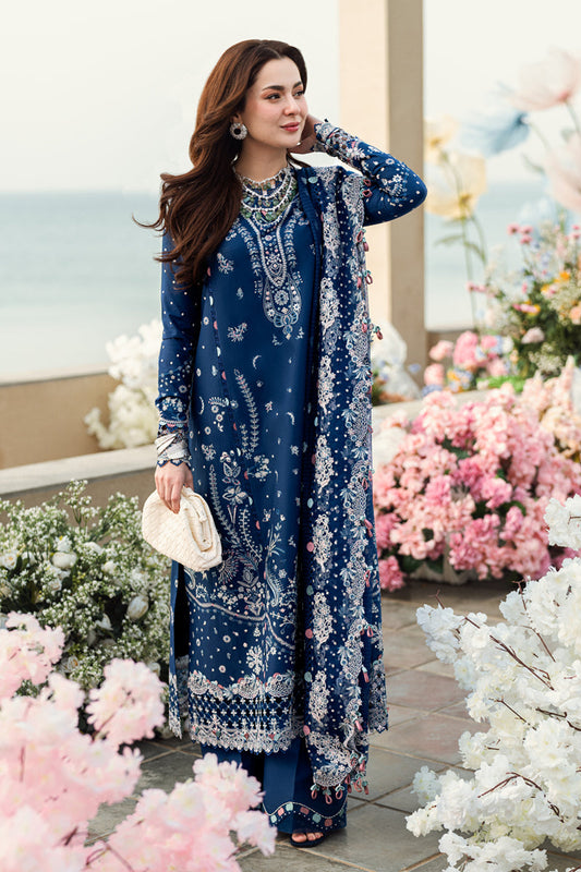 QALAMKAR | Luxury Lawn 2025 | Aurora FK-05 Unstitched