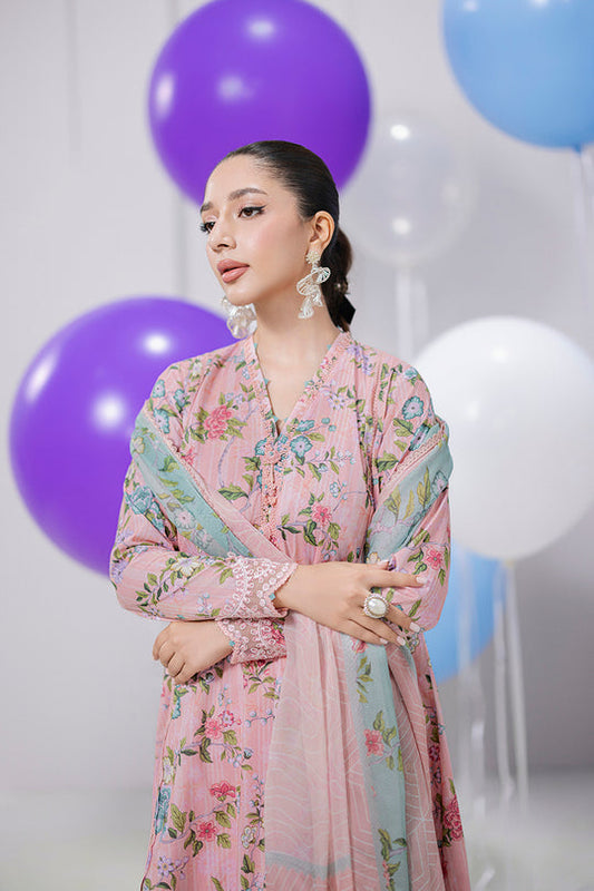 QALAMKAR | QPrints Embroidered Lawn 2025 Unstitched - Zelda