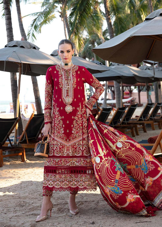 KANWAL MALIK | Sareen | Luxury Lawn'24 | Rose