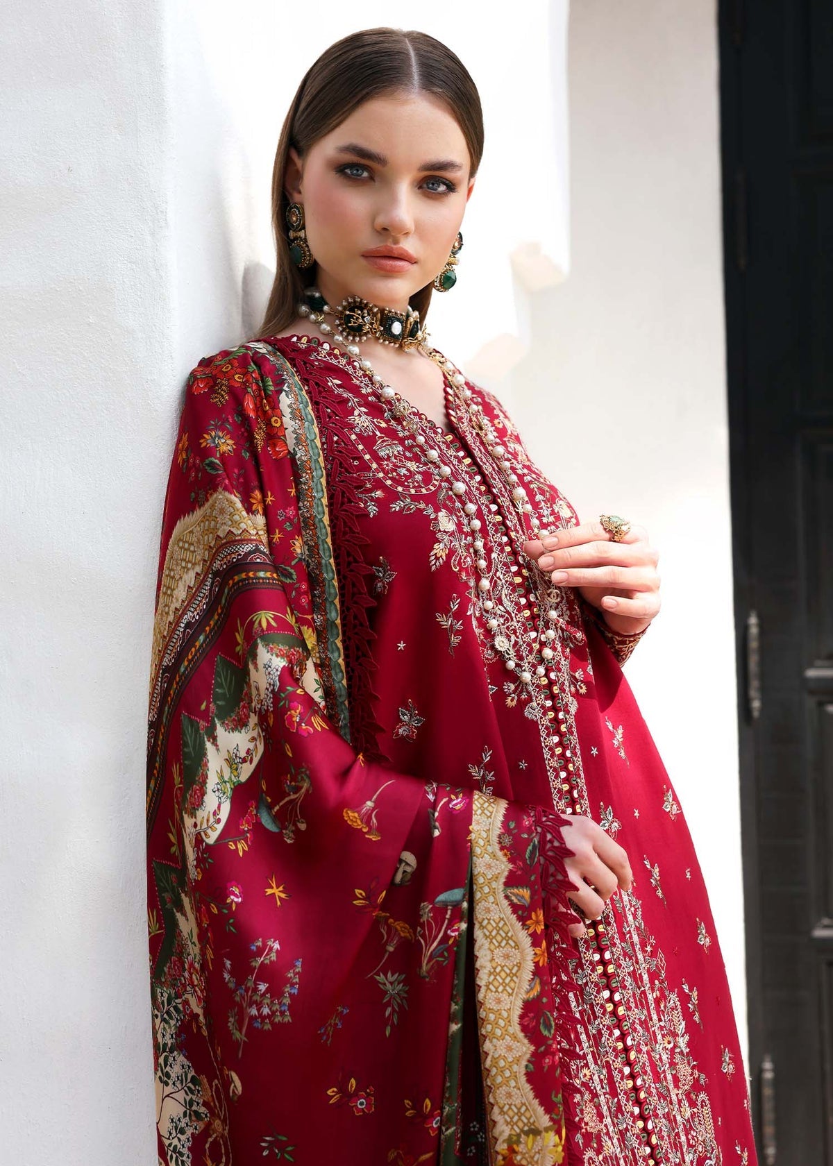 KANWAL MALIK : Elysia Luxury Lawn 2025 Unstitched - Marina