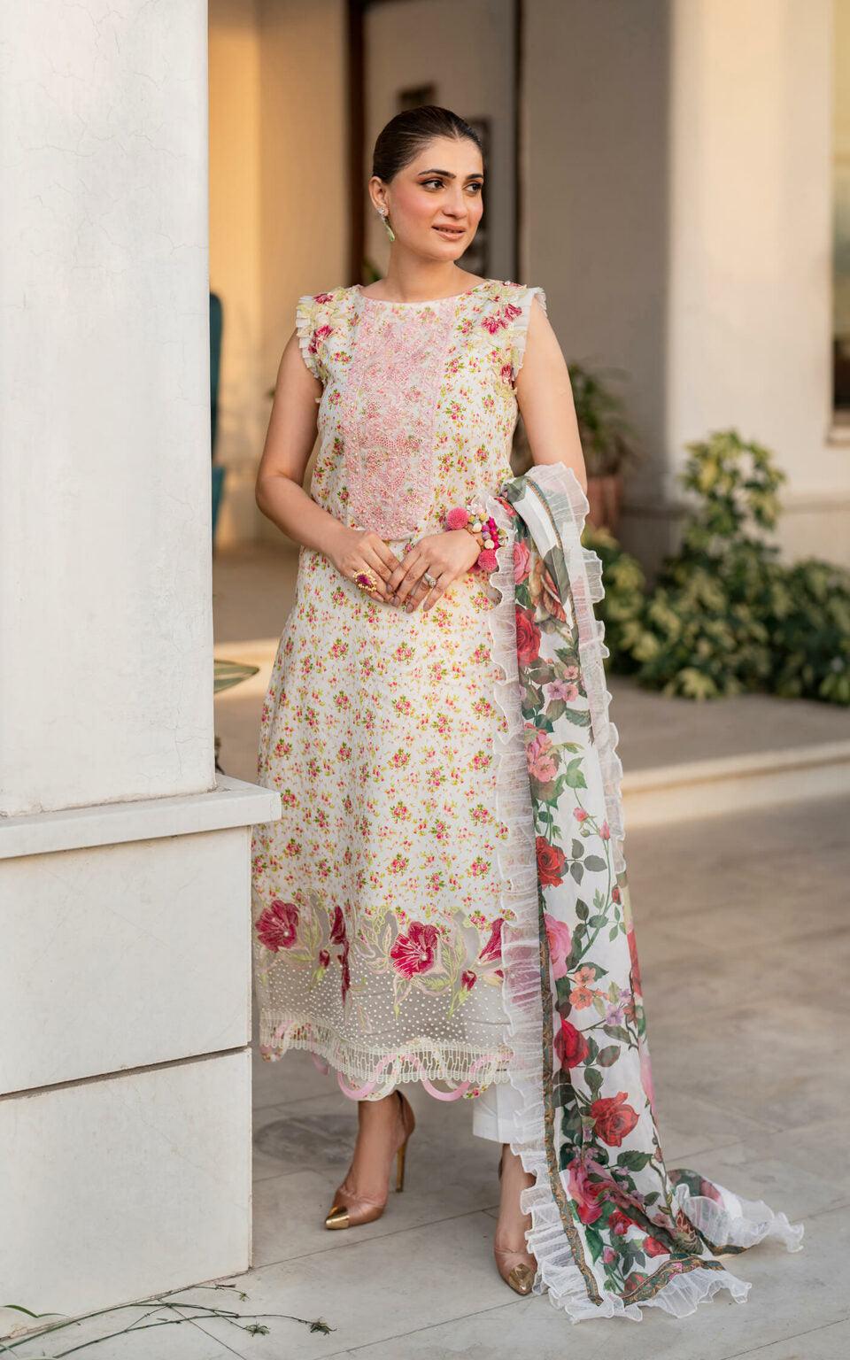 Asifa & Nabeel | Meraki Summer'24 Lawn | Gulnar MK-15 Unstitched