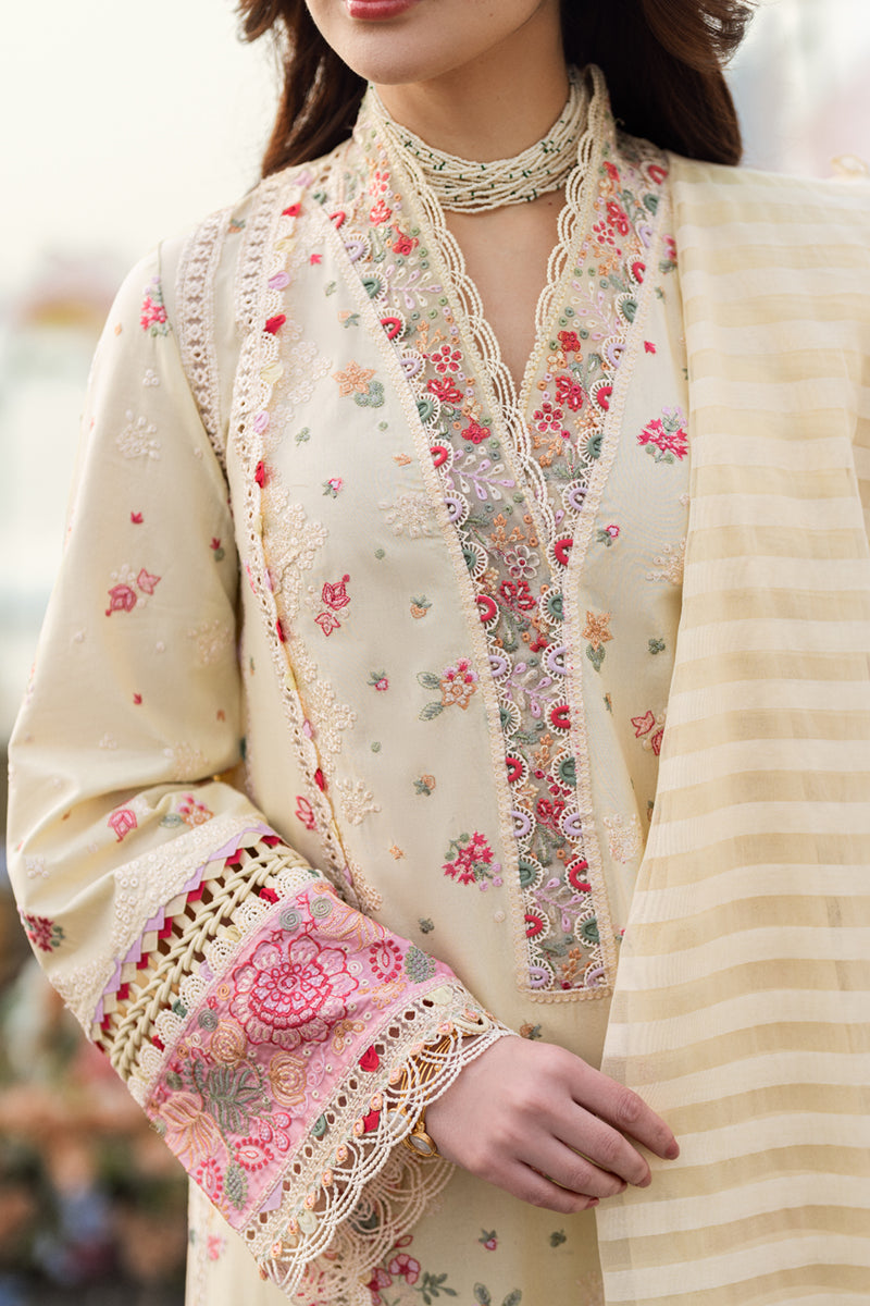 QALAMKAR | Luxury Lawn 2025 | Scarlet FK-14 Unstitched