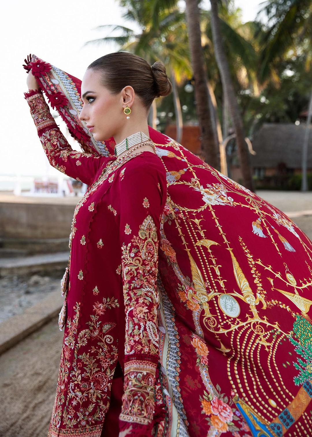 KANWAL MALIK | Sareen | Luxury Lawn'24 | Rose