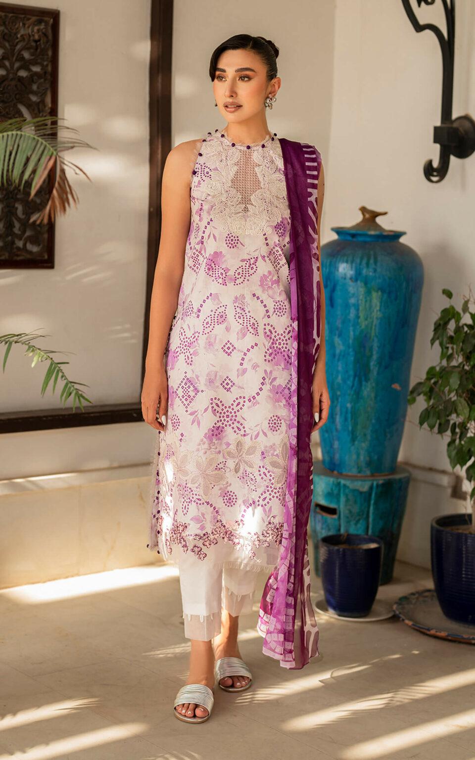 Asifa & Nabeel | Meraki Summer'24 Lawn | Reshmi MK-10 Unstitched