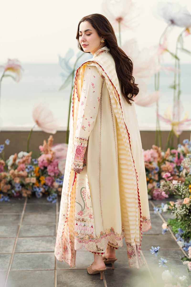 QALAMKAR | Luxury Lawn 2025 | Scarlet FK-14 Unstitched