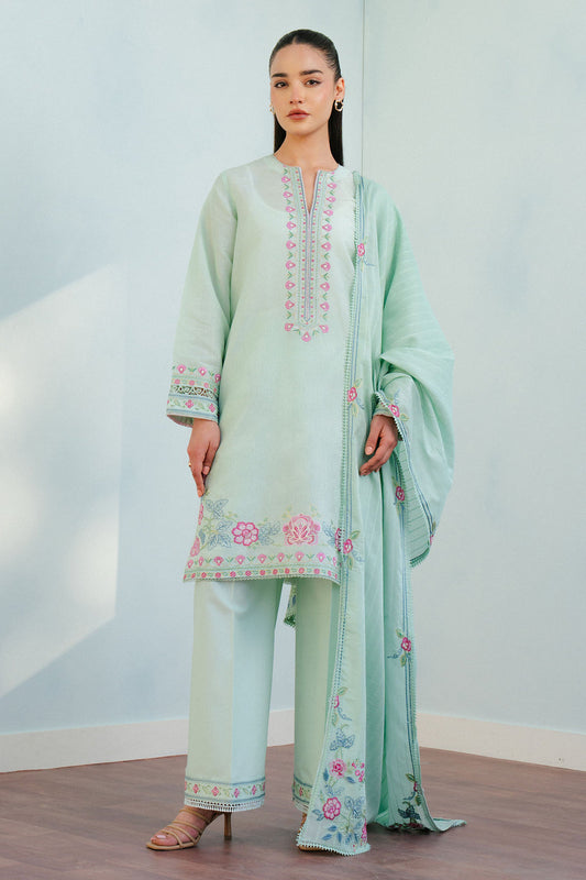 ZARA SHAHJAHAN : COCO Lawn 2025 - Indi-9A