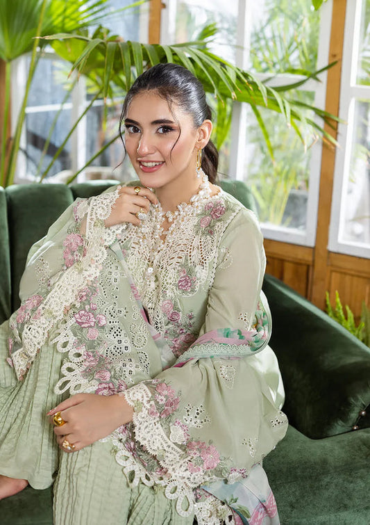 ELAF | E.Craft Luxury Chikankari Lawn 2025 - 5B Matcha