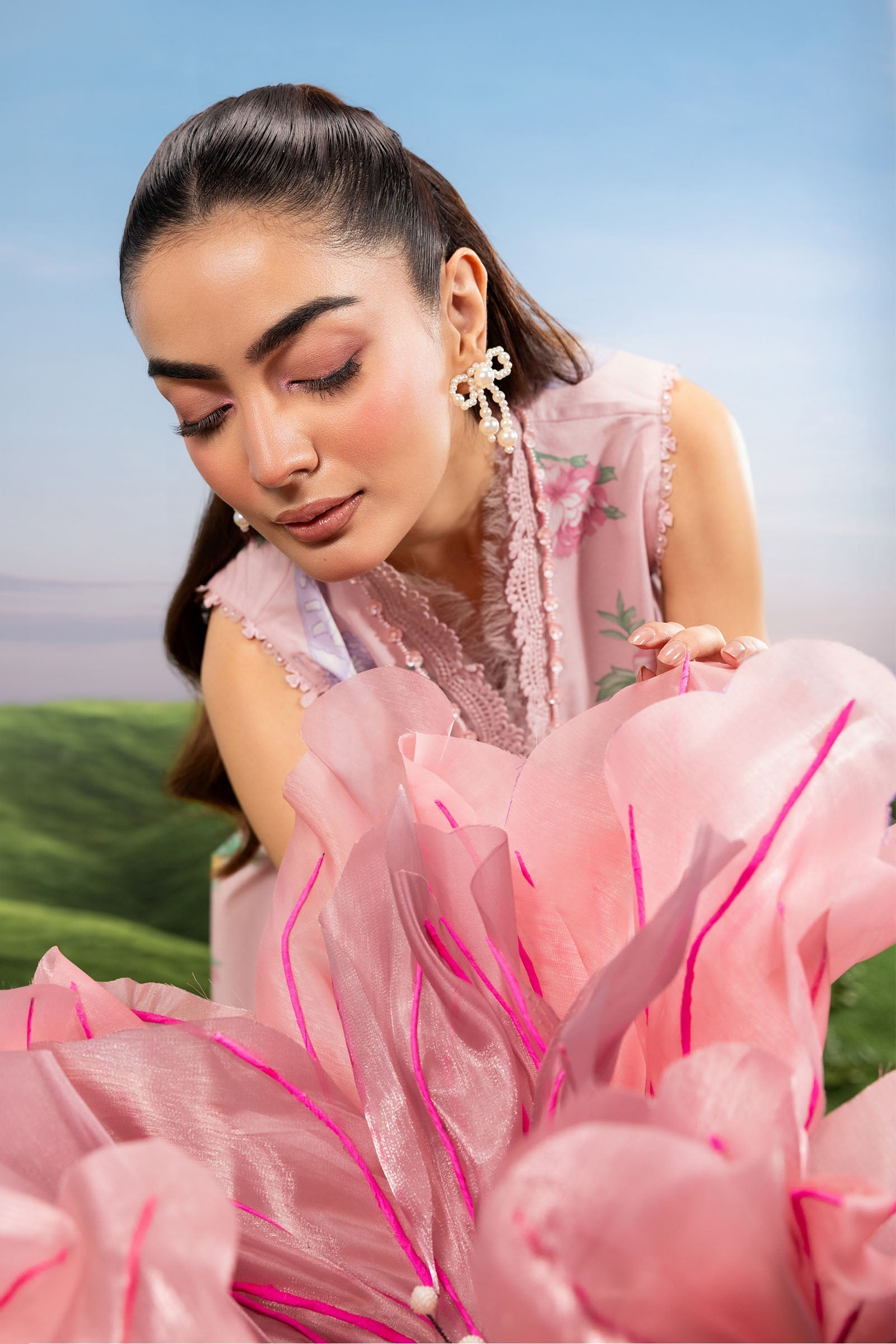 MARIA.B | M.BASICS Dreamscape Lawn Unstitched - 4A - Aarzu