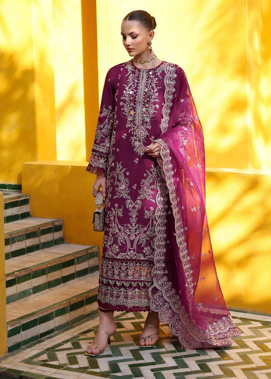 KANWAL MALIK : Elysia Luxury Lawn 2025 Unstitched - Lavena