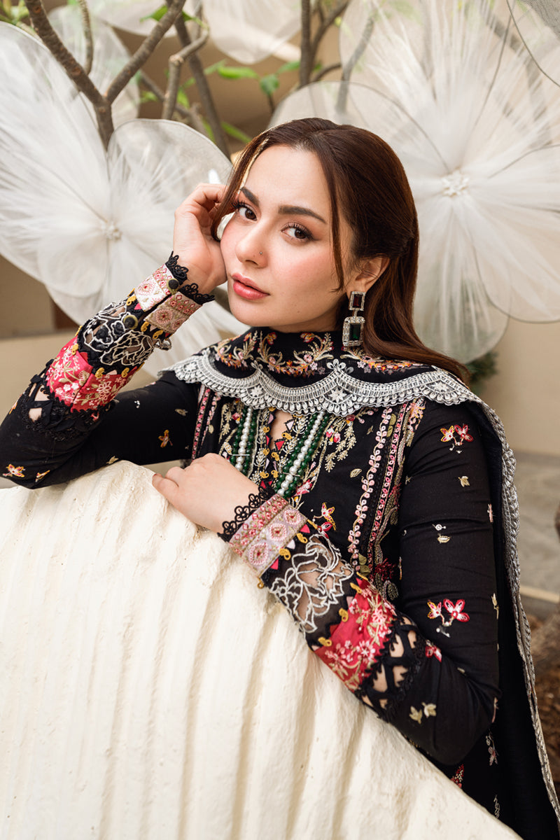 QALAMKAR | Luxury Lawn 2025 | Hannah FK-15 Unstitched