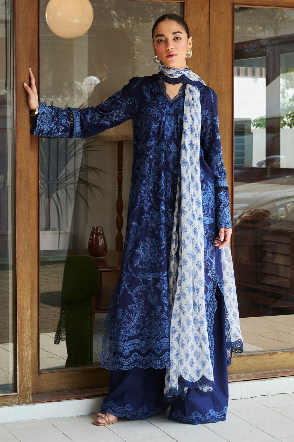 ZARA SHAHJAHAN | Satori Luxury Lawn 2025 - Sei-9B Unstitched - Aarzu