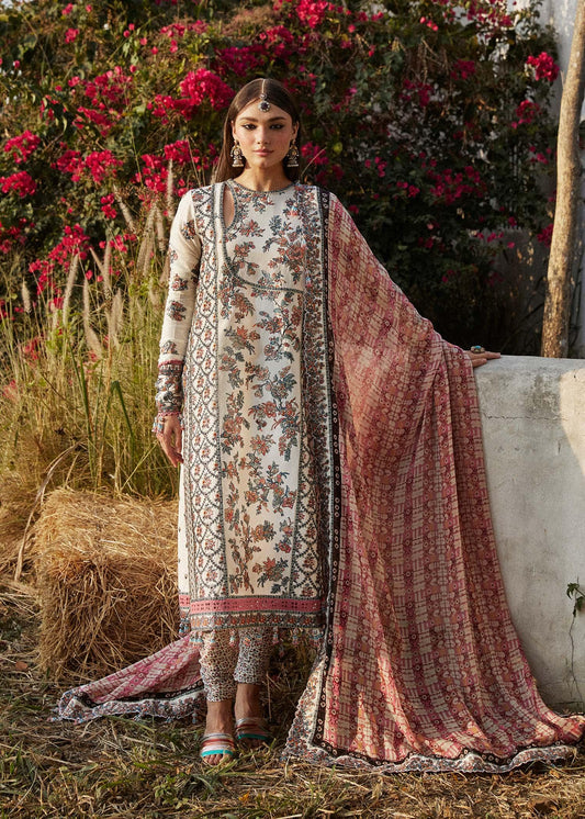 Hussain Rehar | Luxury Lawn SS/24 | Elara Unstitched