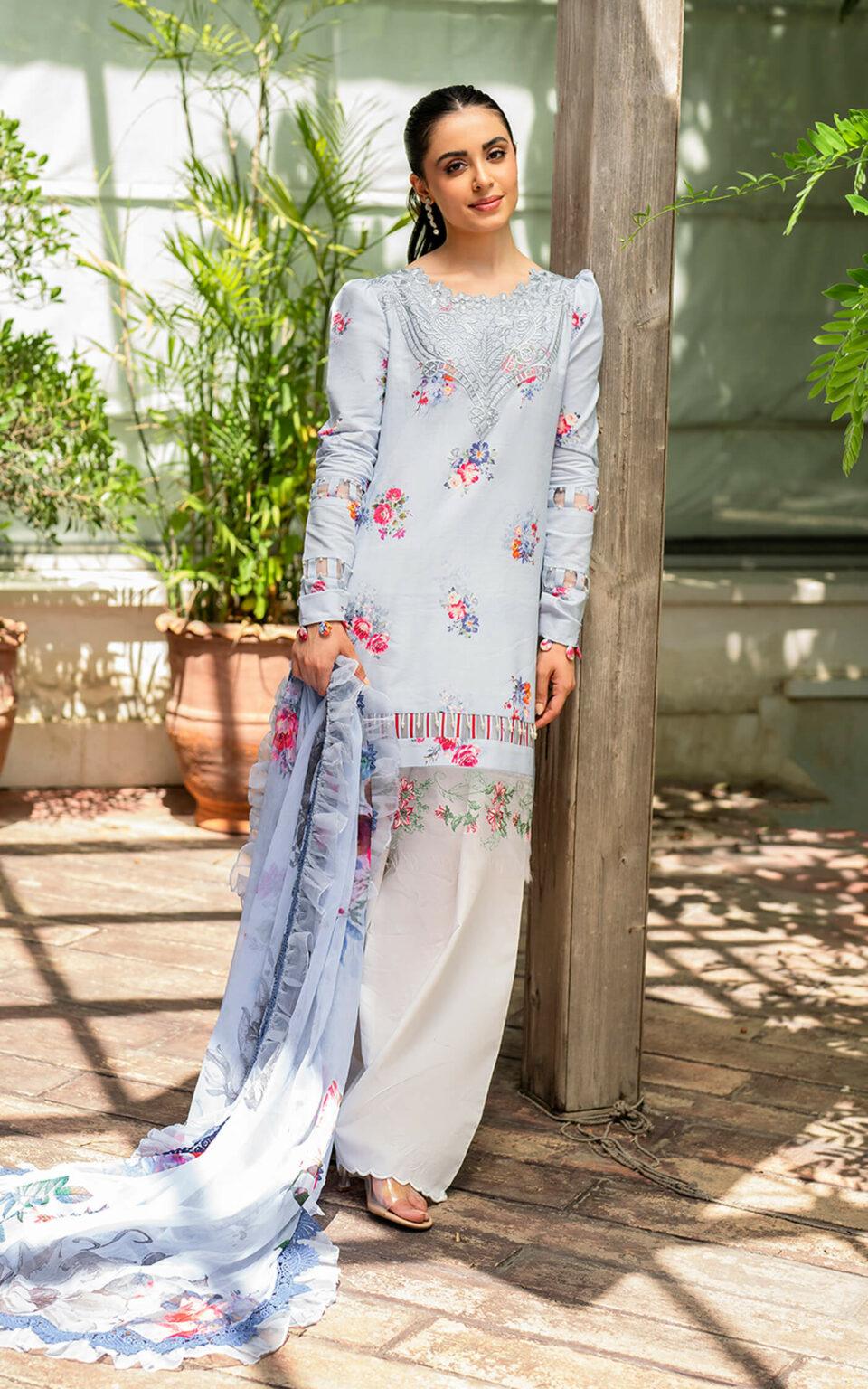 Asifa & Nabeel | Meraki Summer Lawn | Pankh MK-04