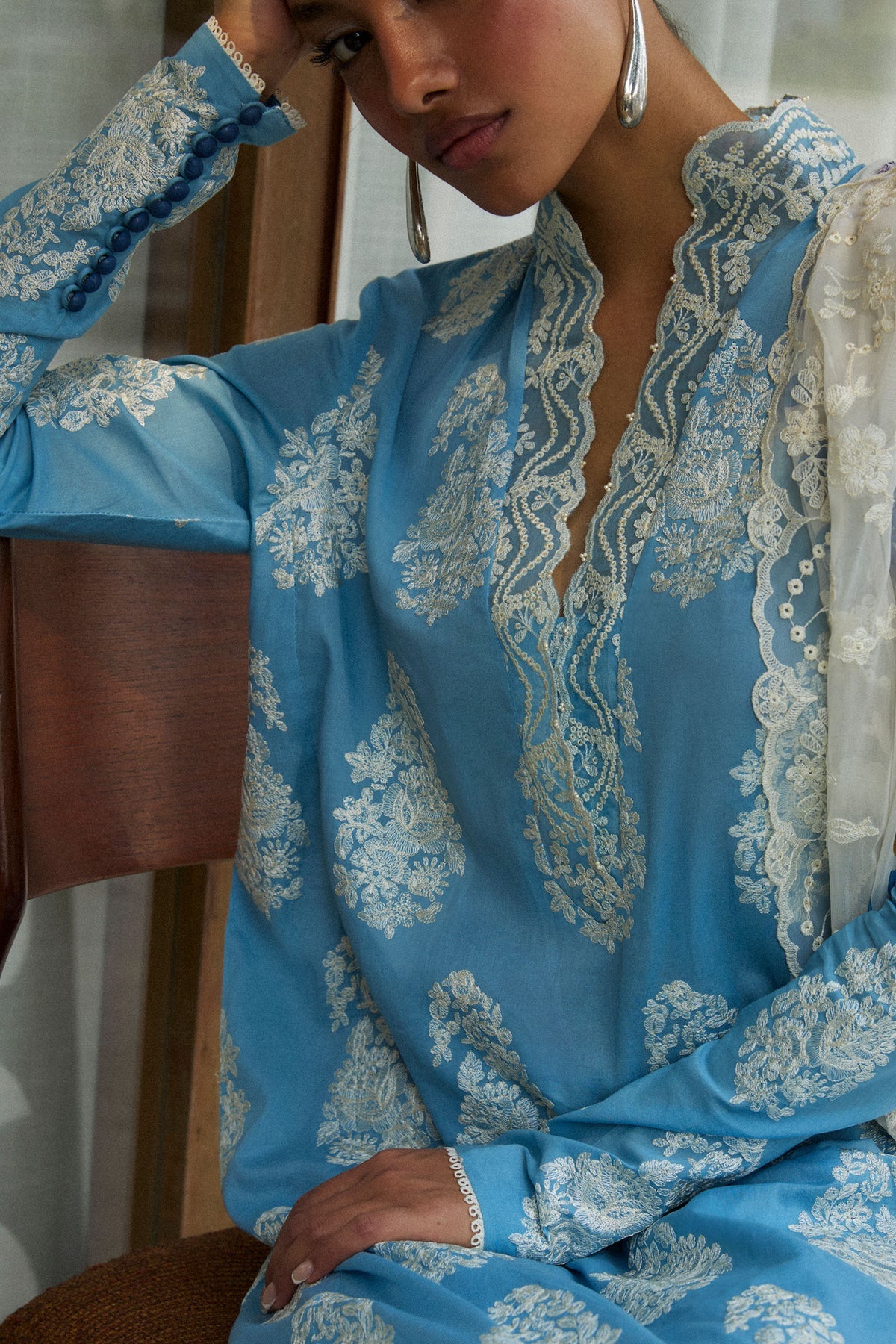 ZARA SHAHJAHAN | Satori Luxury Lawn 2025 - Rai-6B Unstitched - Aarzu