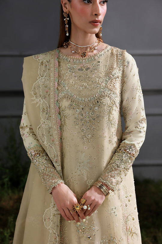 QALAMKAR | Elirah Formals 2025 Unstitched - Ivory Grace