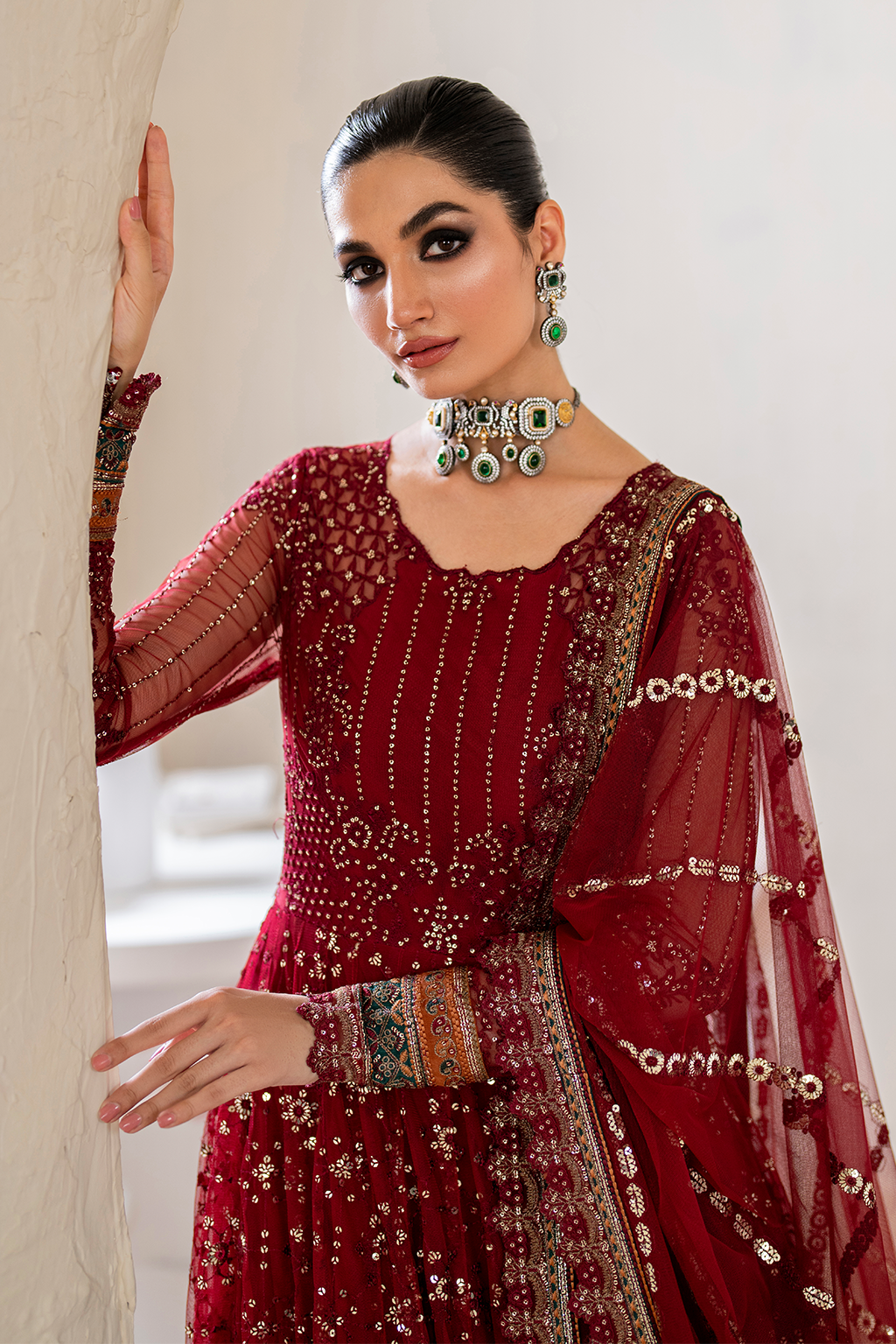 IZNIK | Chinon Chiffon '24 | CC-49 Embroidered Net Unstitched