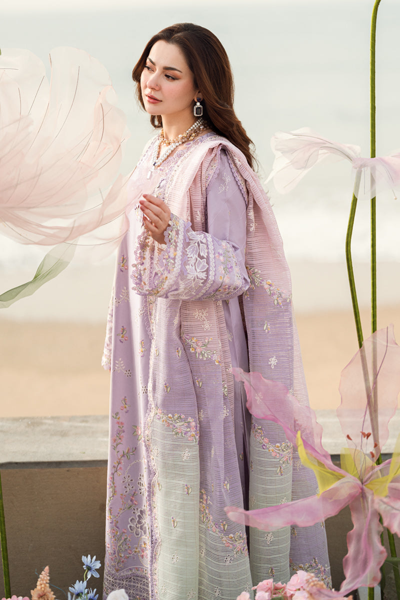 QALAMKAR | Luxury Lawn 2025 | Evelyn FK-09 Unstitched