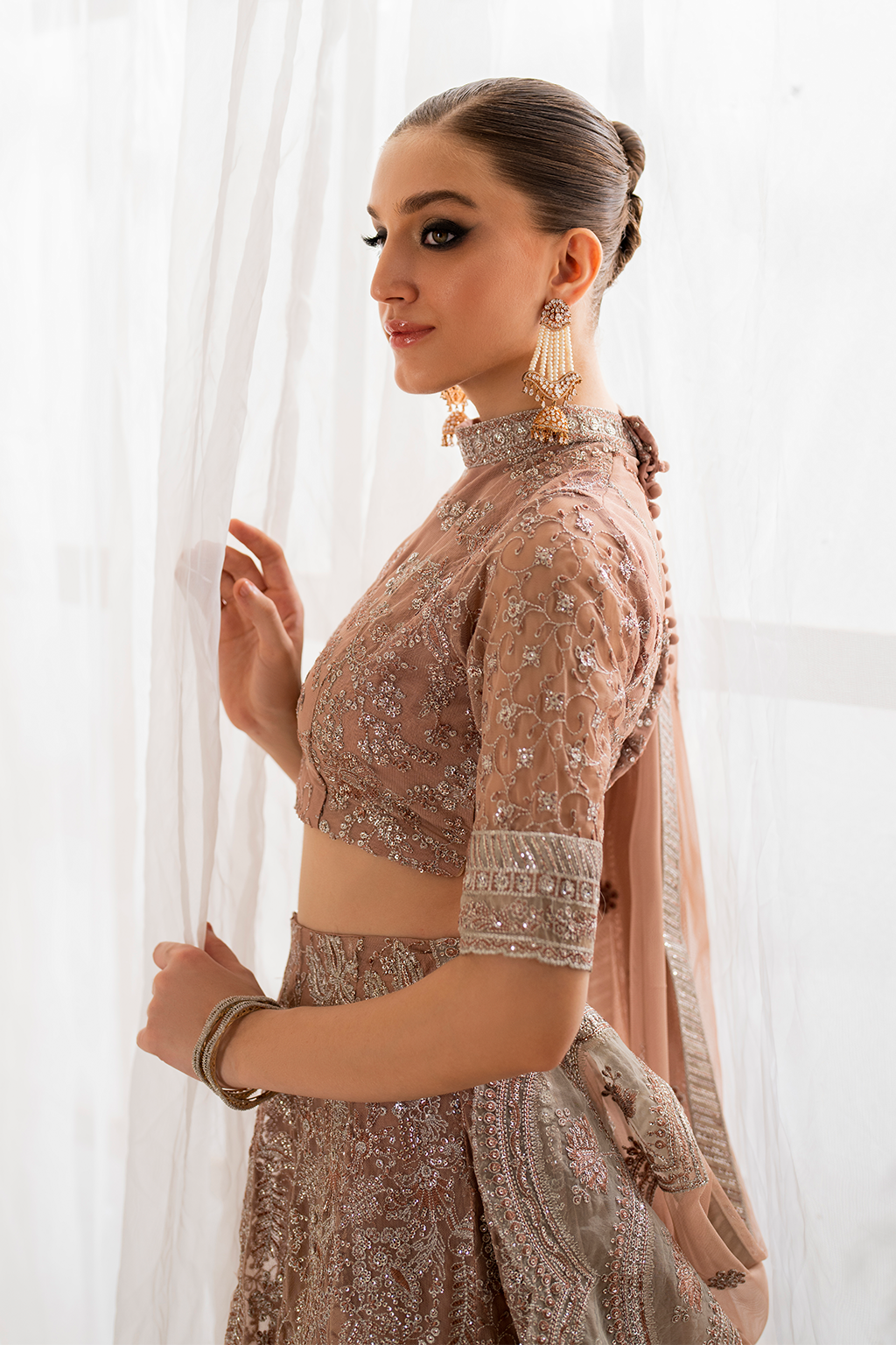 IZNIK | Chinon Chiffon '24 | CC-43 Embroidered Net Unstitched