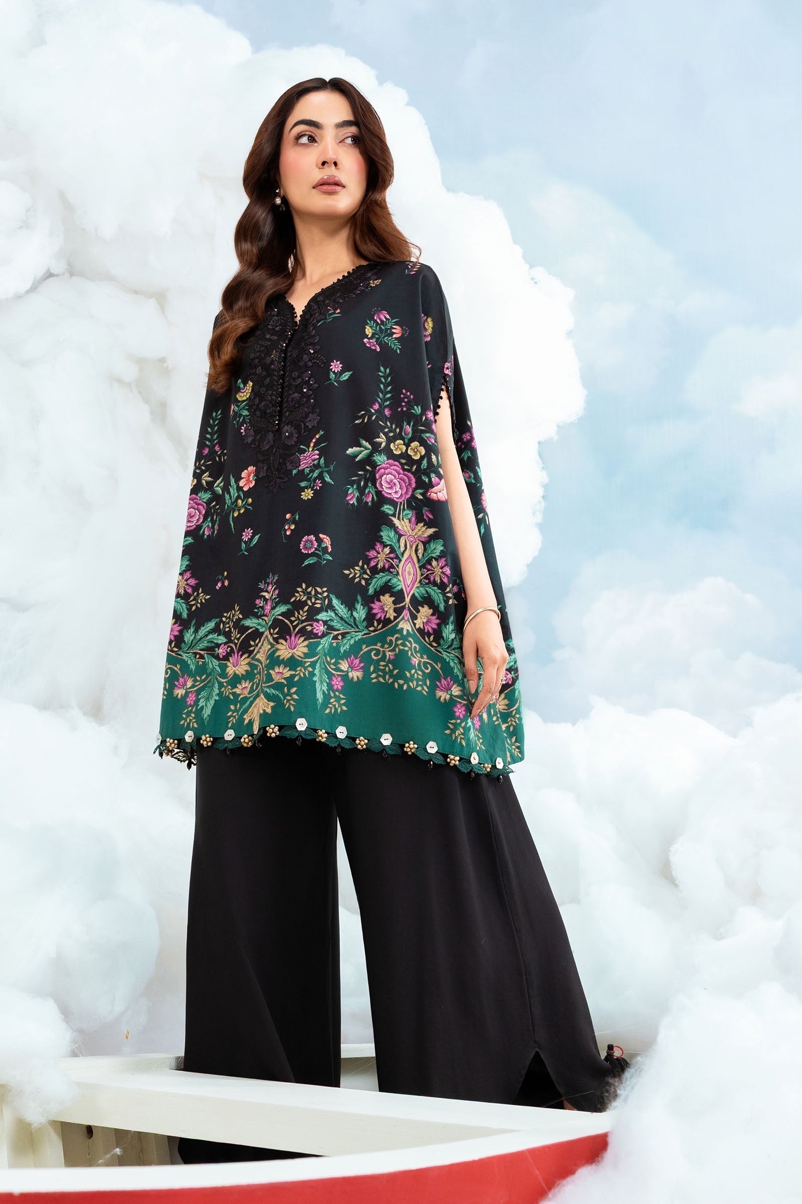 MARIA.B | M.BASICS Dreamscape Lawn Unstitched - 1B - Aarzu