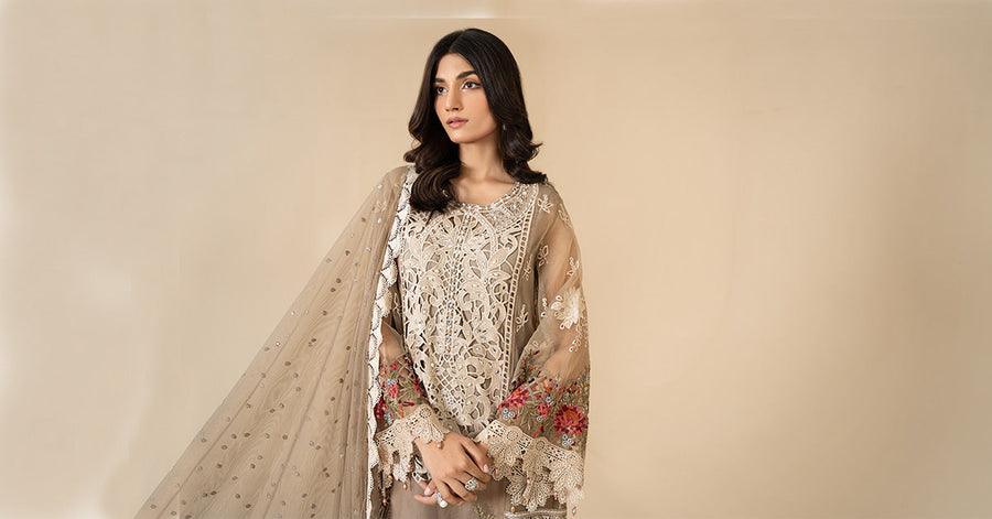 MARIA B | Luxury Eid Lawn 23-01 Unstitched | Aarzu