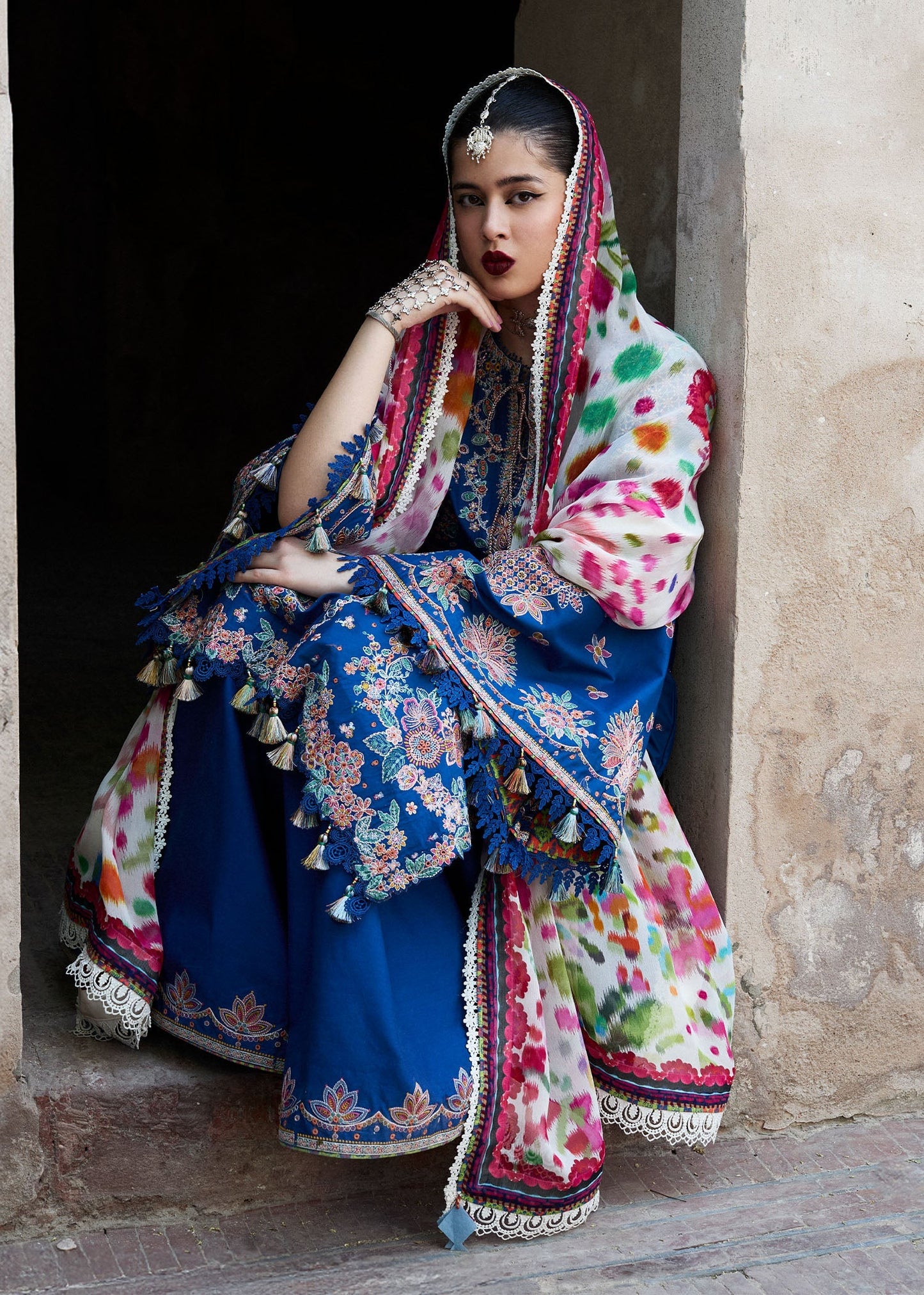 HUSSAIN REHAR | Nirmal SS'25 Luxury Lawn - Kahei