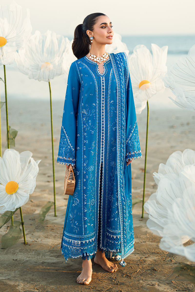 QALAMKAR | Luxury Lawn 2025 | Victoria FK-03 Unstitched